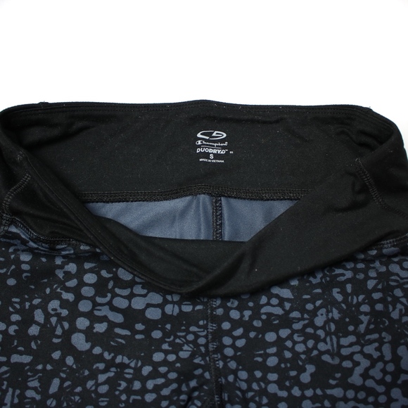 Champion Duodry Black Animal Print Crop Pants S - Picture 3 of 5